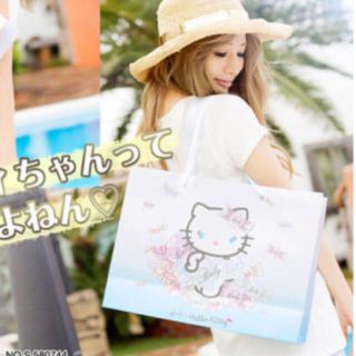 レディー(Rady)のRady 限定キティーちゃん ショッパー ブルー 新品 未使用(ショップ袋)