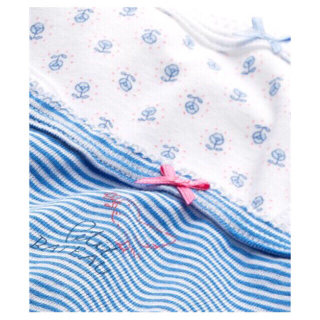 PETIT BATEAU(プチバトー)の☆SALE☆新品 プチバトー ピコレースミラレ＆プリントショーツ２枚組 4ans キッズ/ベビー/マタニティのキッズ服女の子用(90cm~)(下着)の商品写真