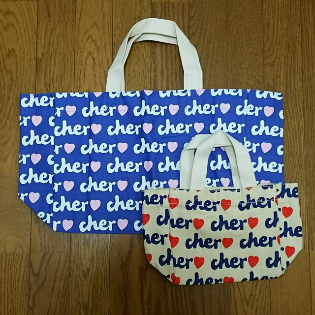 Cher(シェル)のcher シェル トートバッグ 大&小セット レディースのバッグ(エコバッグ)の商品写真