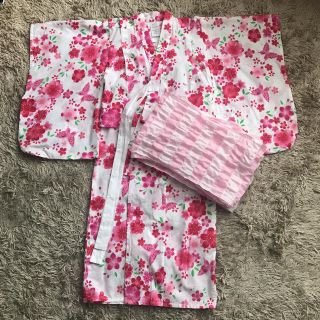 Nono様専用  美品 こども浴衣・帯 110(甚平/浴衣)