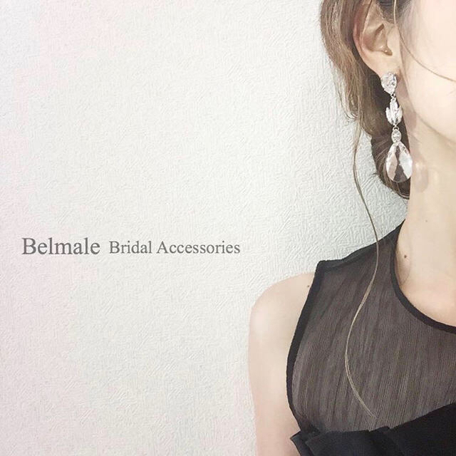 Vera Wang(ヴェラウォン)のBelmale♡スワロフスキーピアス♡ ハンドメイドのアクセサリー(ピアス)の商品写真