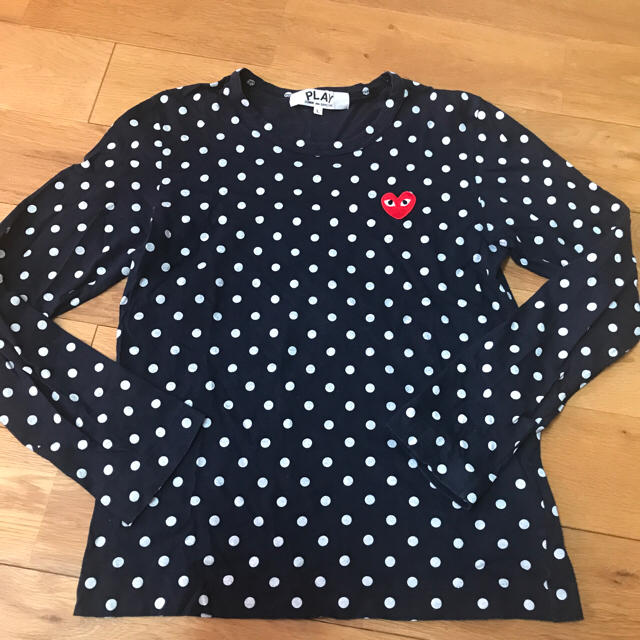 COMME des GARCONS(コムデギャルソン)のコムデギャルソン ドット柄カットソー  レディースのトップス(カットソー(長袖/七分))の商品写真