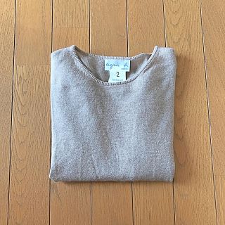 アニエスベー(agnes b.)のアニエスベー シルクカシミヤサマーニット(カットソー(半袖/袖なし))