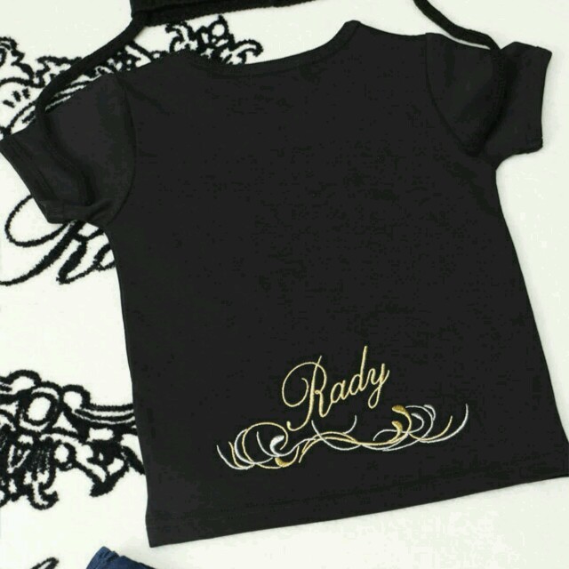 Rady(レディー)のちびRady♡ミニバイカラーフレームTシャツ キッズ/ベビー/マタニティのキッズ服男の子用(90cm~)(Tシャツ/カットソー)の商品写真