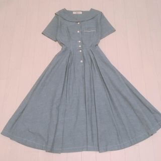 フラワー(flower)のsailor collar onepiece(ロングワンピース/マキシワンピース)