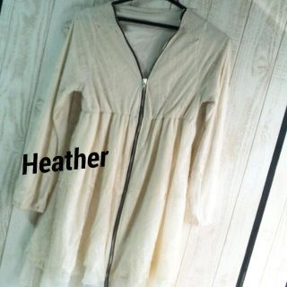 ヘザー(heather)のジップレースワンピース最終値下げ(ミニワンピース)