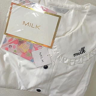 ミルク(MILK)のMILK メイデンブラウス 新品タグ付(シャツ/ブラウス(半袖/袖なし))