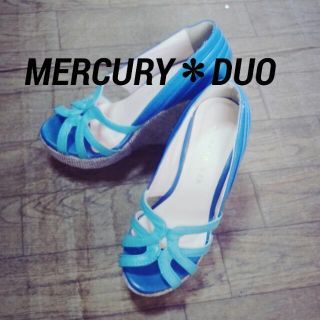 マーキュリーデュオ(MERCURYDUO)のｳｪｯｼﾞｿｰﾙ最終値下げ(ミュール)