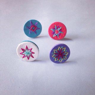 刺繍ピアスセット(ピアス)