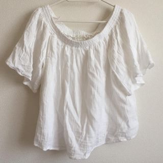 ジーユー(GU)の＊Oceanview様専用＊【GU】2WAYオフショルダーＴシャツ(Ｍ)(Tシャツ(半袖/袖なし))