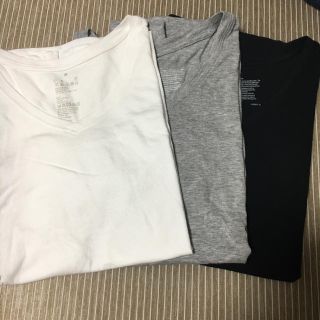 ムジルシリョウヒン(MUJI (無印良品))の無印✳︎VネックTシャツ 3枚セット(Tシャツ(半袖/袖なし))