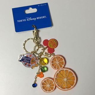 ディズニー(Disney)のディズニーランド 限定  夏祭り2017 オレンジ キーチェーン   (キーホルダー)