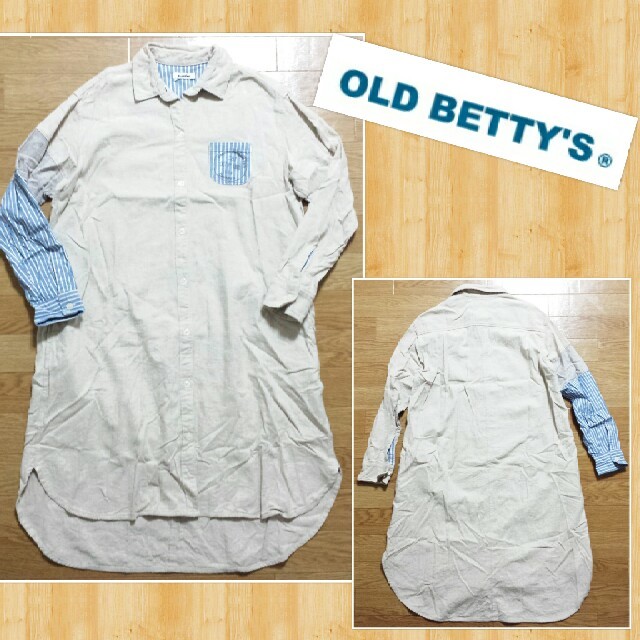 OLD BETTY'S(オールドベティーズ)のOLD BETTY'S オールドベティーズ Remake シャツ ワンピース レディースのワンピース(ロングワンピース/マキシワンピース)の商品写真