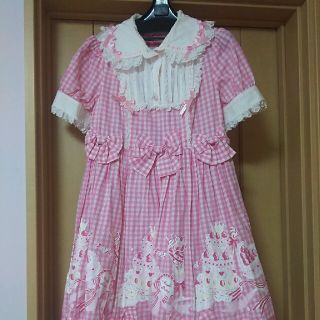 アンジェリックプリティー(Angelic Pretty)のAngelic Pretty パステルアラモードワンピース ピンクギンガム(ひざ丈ワンピース)