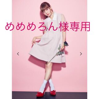 EATME シースルースリーブ開襟ワンピース、サイドレースアップワンピース