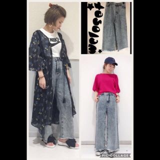 ダブルクローゼット(w closet)のwcloset★ケミカルウォッシュデニム★(デニム/ジーンズ)