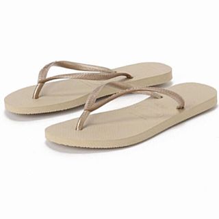 ハワイアナス(havaianas)の最終値下げ【新品未使用】ハワイアナス ゴールドビーチサンダルSLIM(ビーチサンダル)