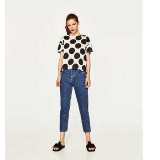 ザラ(ZARA)のZARA ♡今期完売ドットTシャツ♡ ザラ(Tシャツ(半袖/袖なし))