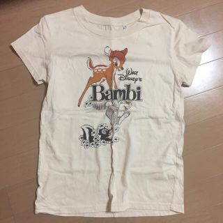 ユニクロ(UNIQLO)の試着のみ美品 ディズニーバンビTシャツ(Tシャツ(半袖/袖なし))