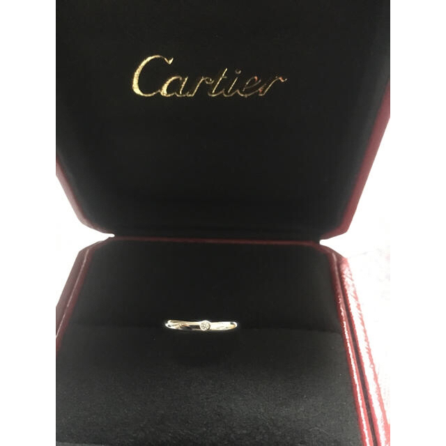 Cartier(カルティエ)の カルティエ pt950 46 1Pダイヤ レディースのアクセサリー(リング(指輪))の商品写真