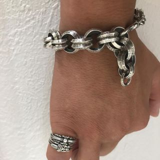 chrome hearts クロムハーツ風　Bリング　ブレスレット