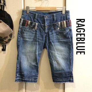 レイジブルー(RAGEBLUE)のRAGEBLUEデニムハーフパンツ送料込(ショートパンツ)