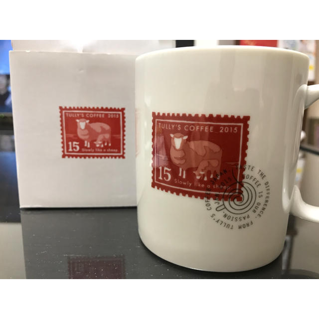 TULLY'S COFFEE(タリーズコーヒー)の【月の砂様専用】タリーズコーヒー干支マグカップ20152016 インテリア/住まい/日用品のキッチン/食器(グラス/カップ)の商品写真