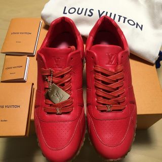 ルイヴィトン(LOUIS VUITTON)のLouis Vuitton Supreme  24スニーカー RED 赤  靴(スニーカー)