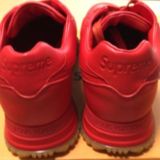 LOUIS VUITTON - Louis Vuitton Supreme 24スニーカー RED 赤 靴の通販