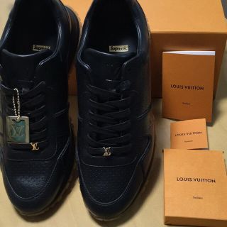 ルイヴィトン(LOUIS VUITTON)のLouis Vuitton Supreme  27.5 スニーカー  黒  靴(スニーカー)