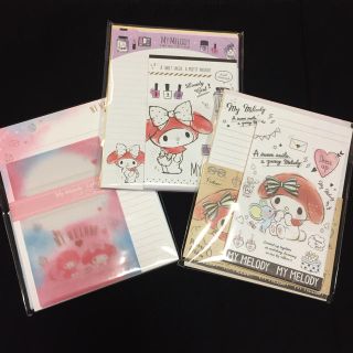 サンリオ(サンリオ)のマイメロディ レターセット×3(ノート/メモ帳/ふせん)