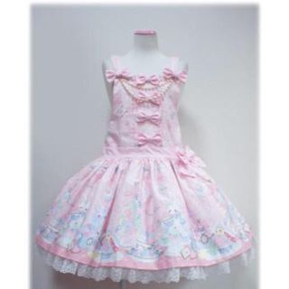 アンジェリックプリティー(Angelic Pretty)のサンリオ Angelic Pretty ウィッシュミーメル サロペットJSK(ひざ丈ワンピース)