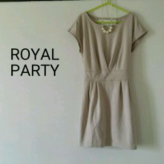 ロイヤルパーティー(ROYAL PARTY)の美品＊ロイヤルパーティー＊フレンチスリーブワンピース(ミニワンピース)