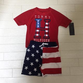 トミーヒルフィガー(TOMMY HILFIGER)の新品 TOMMY 水着 ラッシュガード セット(水着)