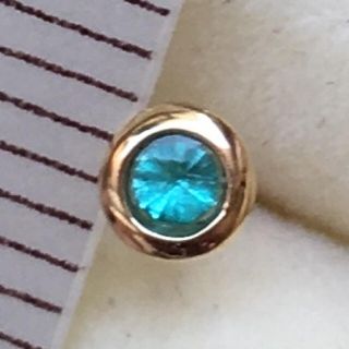 パライバk18 ピアス片耳用(ピアス)