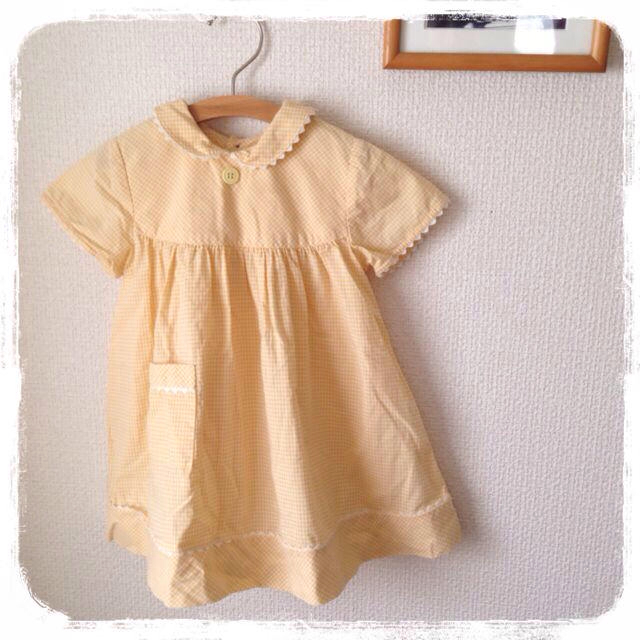 ギンガムチェック♡ワンピ90 キッズ/ベビー/マタニティのキッズ服女の子用(90cm~)(その他)の商品写真