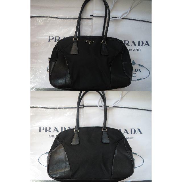 PRADA(プラダ)の●12万人気モデルプラダ革レザー多用ボストンバッグ●良美品 レディースのバッグ(ボストンバッグ)の商品写真