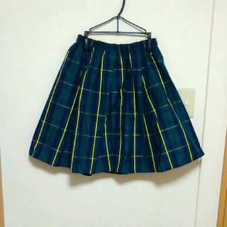 グローブ(grove)の美品☆grove チェックスカート(ひざ丈スカート)