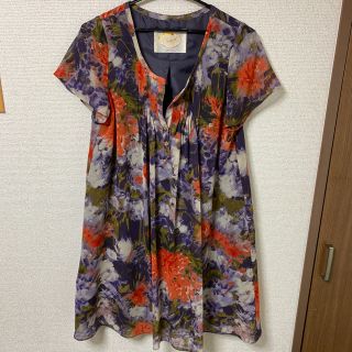 ルージュヴィフ(Rouge vif)のRouge vif 花柄ワンピース新品♡ルージュビィフ(ひざ丈ワンピース)