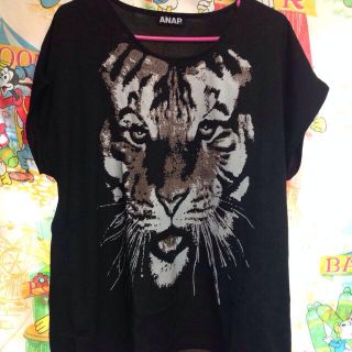 アナップ(ANAP)のTiger#BK#スリーブtee(Tシャツ(半袖/袖なし))