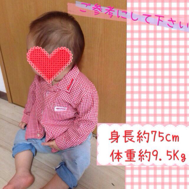 mikihouse(ミキハウス)のミキハウス ギンガムチェックシャツ＊ キッズ/ベビー/マタニティのキッズ服男の子用(90cm~)(その他)の商品写真