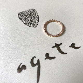 アガット(agete)のagete K10 バブルリング(リング(指輪))