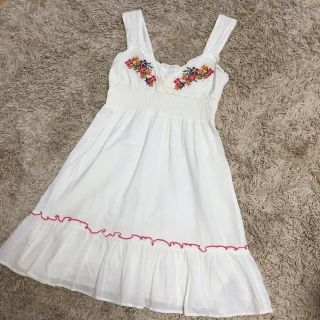 ダズリン(dazzlin)のめい様専用 dazzlin 刺繍 コットンワンピース(ミニワンピース)