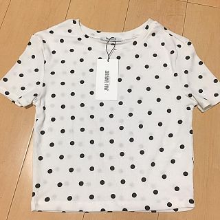 ザラ(ZARA)のZARA ドット tシャツ(Tシャツ(半袖/袖なし))