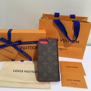 ルイヴィトン(LOUIS VUITTON)の直営店買付 国内発 Louis Vuitton iPhone7 プラス 手帳型(iPhoneケース)