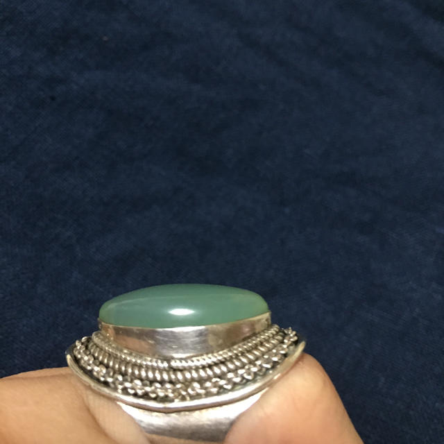 カルセドニー 指輪 レディースのアクセサリー(リング(指輪))の商品写真