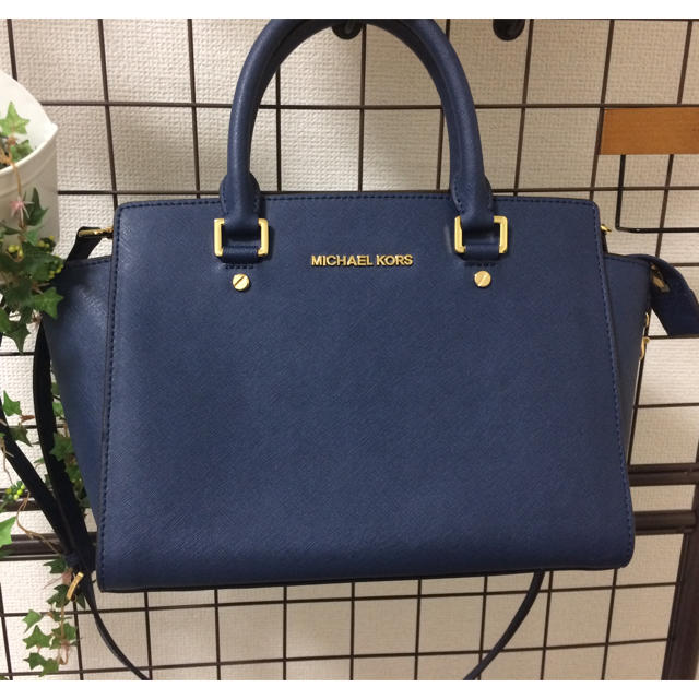 MICHAELKORS トートバッグ マイケルコース 紺 グレー