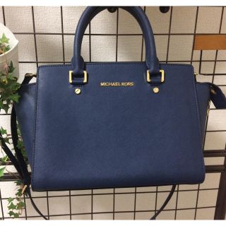 Michael Kors - 美品 マイケルコース トートバッグ ネイビーの通販 by ...