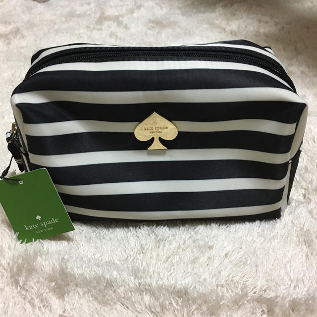 kate spade new york(ケイトスペードニューヨーク)のケイトスペード☆ボーダー柄／ポーチ レディースのファッション小物(ポーチ)の商品写真