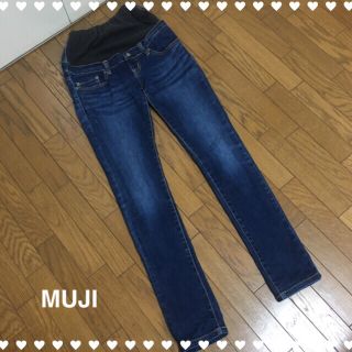 ムジルシリョウヒン(MUJI (無印良品))の【美品】マタニティジーンズ マタニティデニム マタニティパンツ 無印 XS(マタニティボトムス)